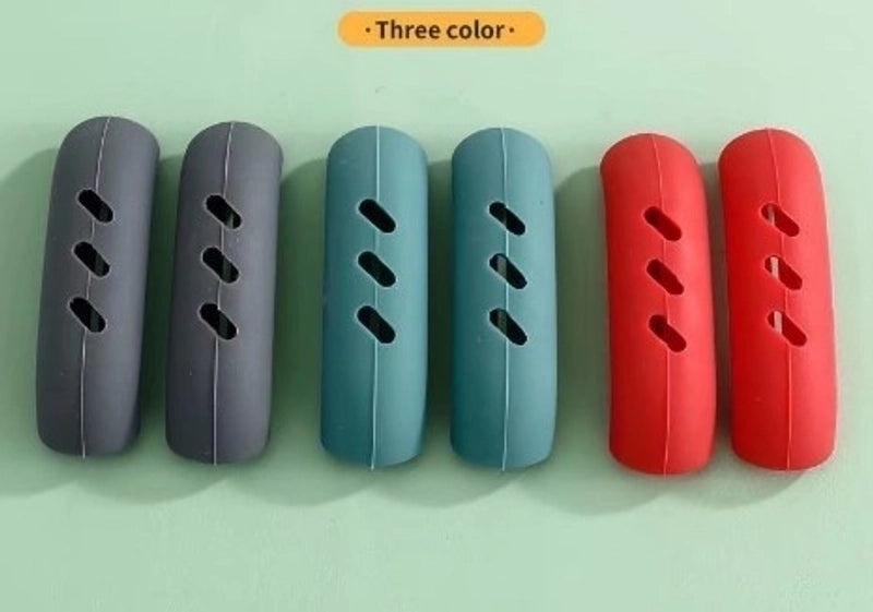 Minimalist Solid Color Silicone Pot Handle Holder Heat Resistant Grip 1 Piece | Kitchen Accessories