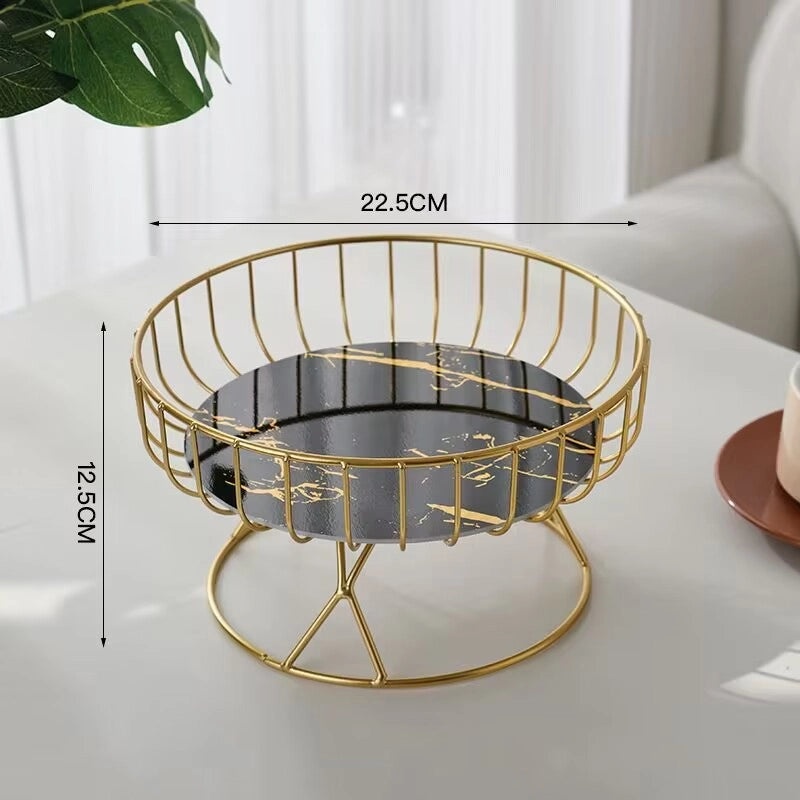Stylish Solid Color PVC Fruit Basket for Home Decor|Home & Kitchen Storage