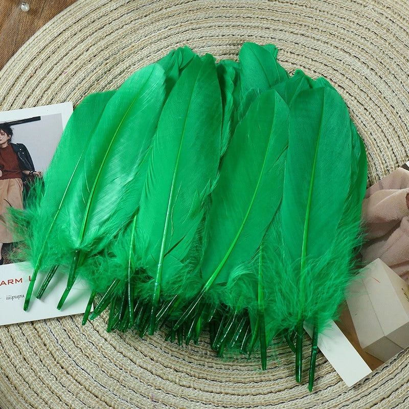 Elegant Solid Color Goose Feather Decoration|Home Decor Accessories