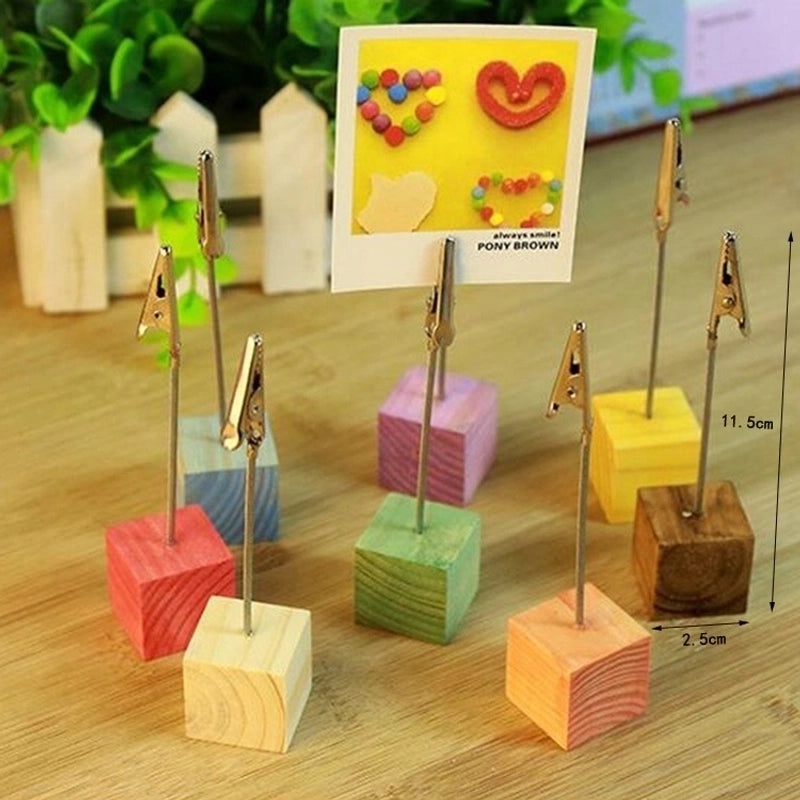 Wooden Geometric Desk Calendar Stand Decorative Artificial Ornament|Home Decor Accessories