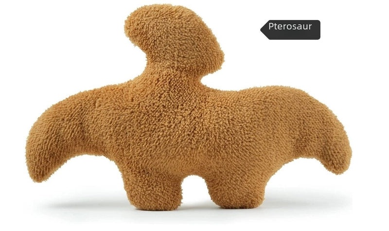Dinosaur Nugget Plush Pillow Soft Stegosaurus Chicken Nugget Stuffed Doll Toy | Plush Toys & Pillows