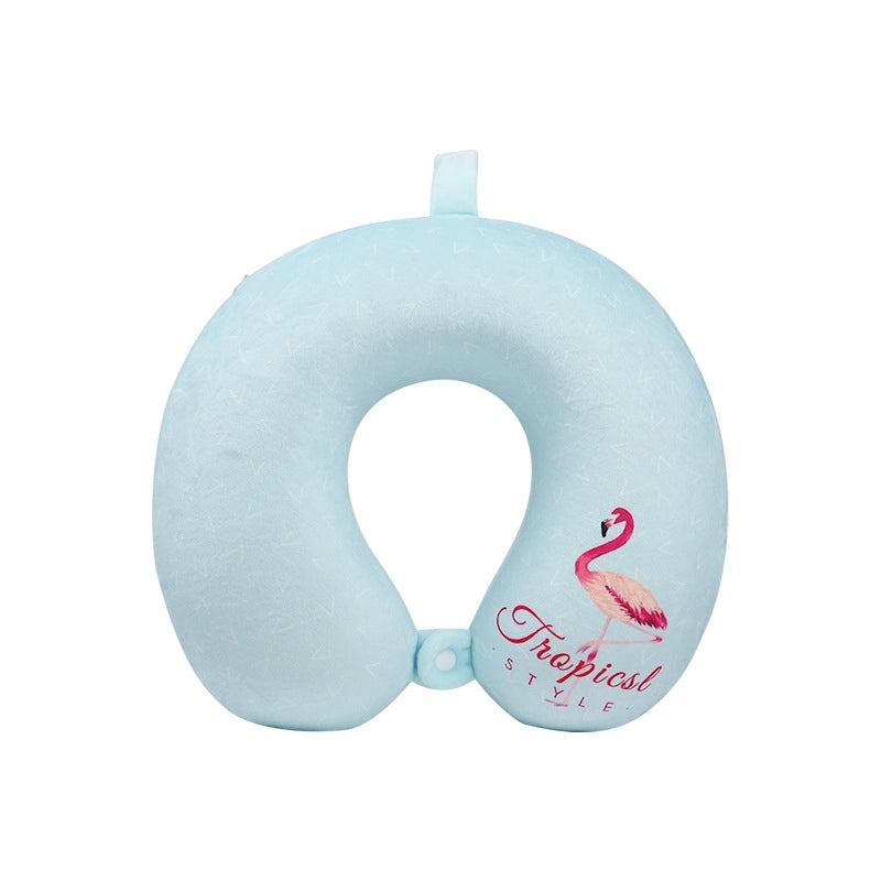 Cartoon Animal Memory Foam U-Shaped Neck Pillow for Travel and Nap | Travel Accessories