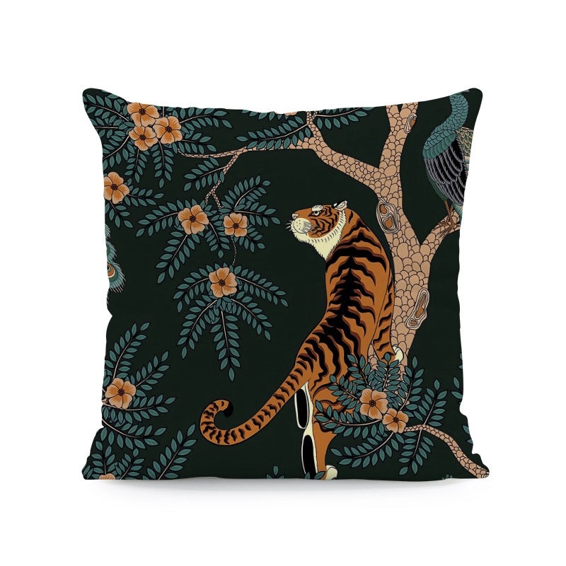 Cute Modern Animal Print Polyester Pillow Covers for Couch Sofa Decor|Home Decor & Pillows