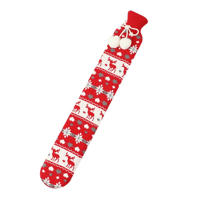 Cartoon Plush Hot Water Bag UK Christmas Hand Warmer Soft Long Water Filling Hot Water Bottle|Home & Living
