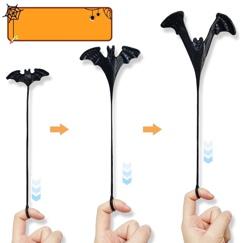 Elastic Soft Toy Halloween Death Bat Climbing Wall Sticky Decompression Trick Toy|Halloween Decorations