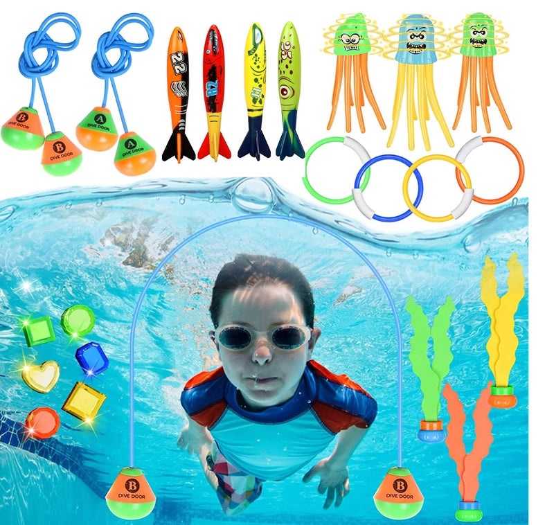 Kids Summer Swimming Pool Dive Toy Set | Outdoor Water Toys