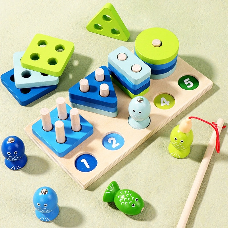 Animal Wooden Building Toys for Babies 0-2 Years | Baby Educational Toys