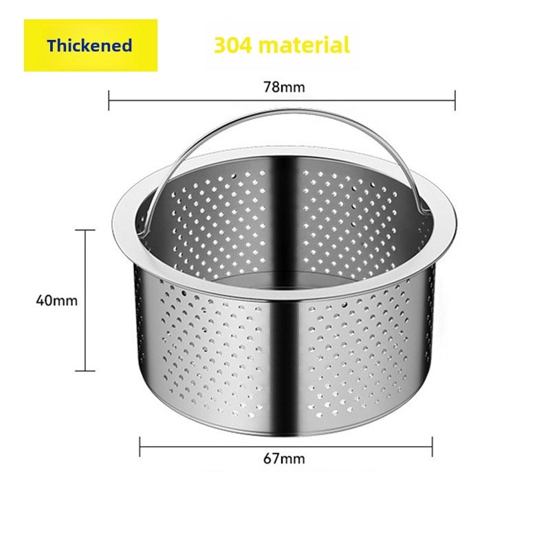 Stainless Steel Kitchen Sink Drain Strainer Net 304 Filter Garbage Catcher Funnel|Kitchen Accessories