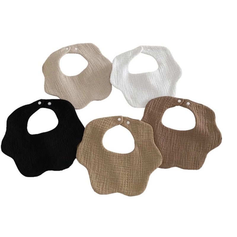 Cotton Baby Burp Cloths Solid Color Minimalist Design Soft Absorbent Baby Essentials|Baby Care Accessories