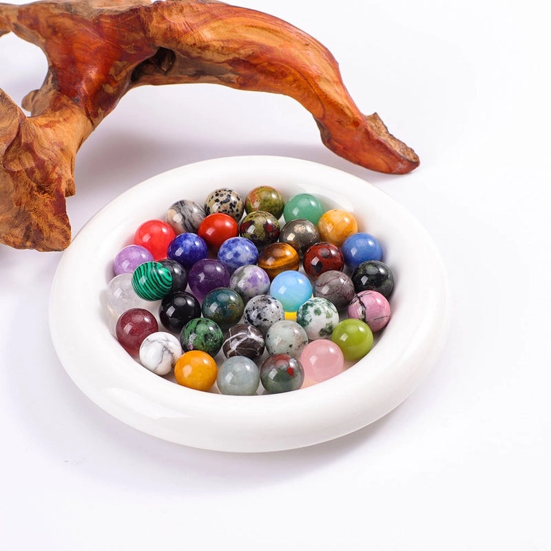 Minimalist Round Natural Stone Gem Crystal Decor|Home Decor Accessories