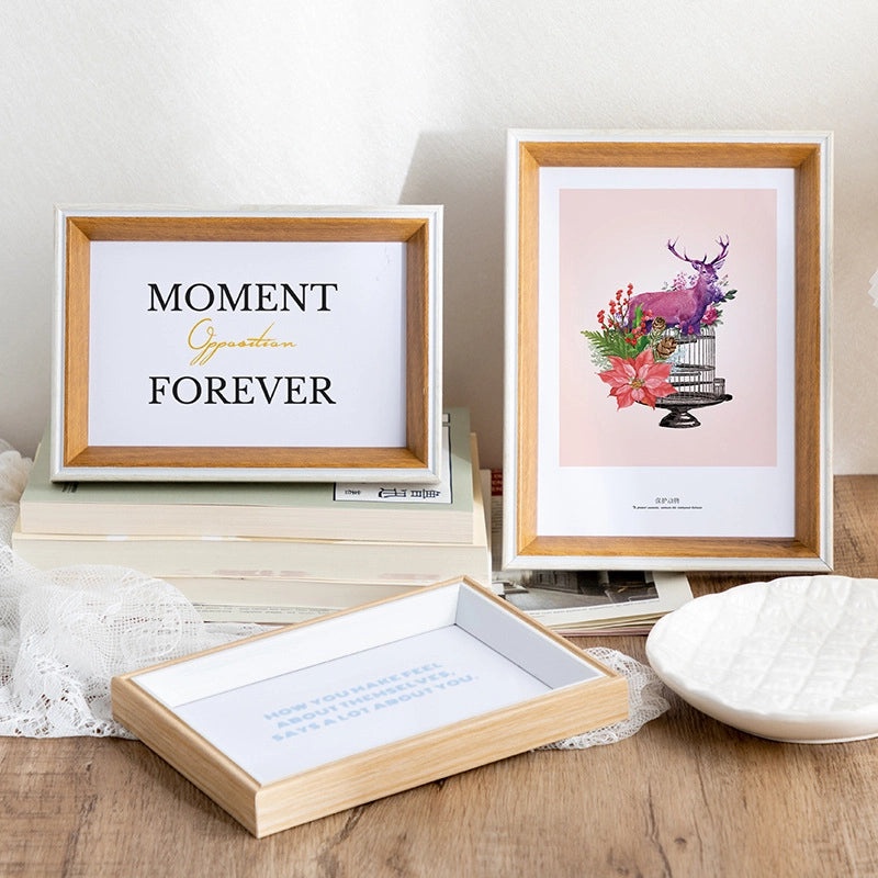 Minimalist Creative Picture Frames 5-10 Inch A4 Wall-Mounted Photo Frames for Living Room Decoration|Photo Frames & Wall Decor