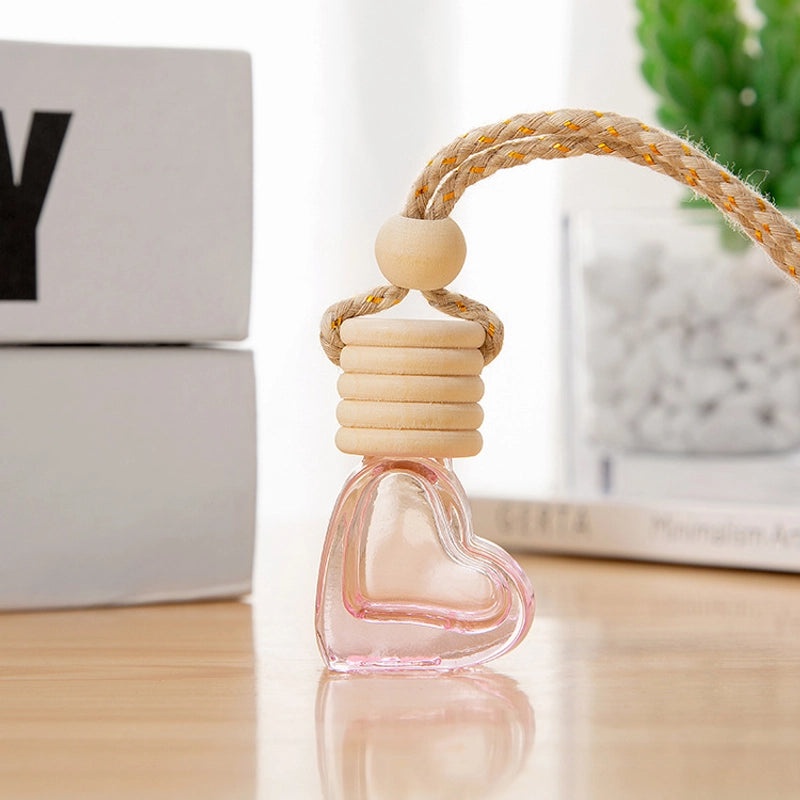 Five-line Small Love Color Bottle 6ML Empty Perfume Aromatherapy Car Pendant Indoor Fragrance Bottle|Home & Living - Aromatherapy
