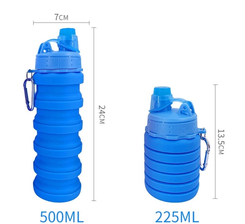 Trendy Solid Color Silicone Water Bottles | Drinkware & Hydration Accessories
