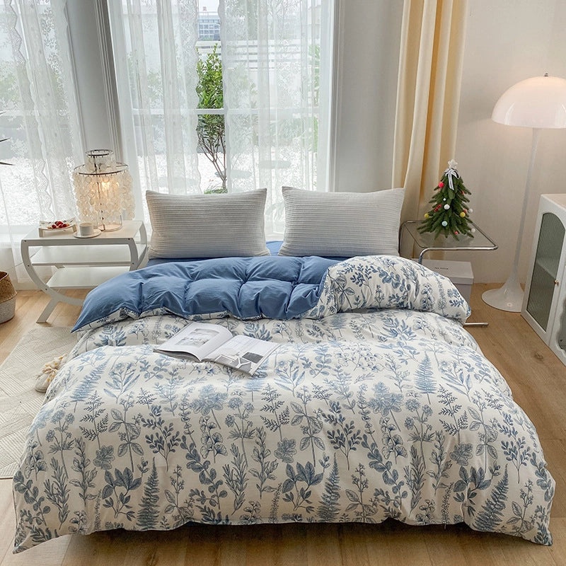 Floral Cotton Knitted Bedding for Couch & Sofa | Home Decor & Bedding