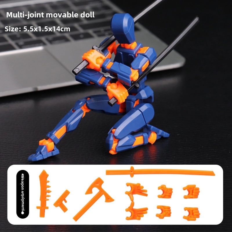 Lucky Doll 13-Joint Movable 3D Printed DIY Whole Body Stress Relief Toy | Toys & Games