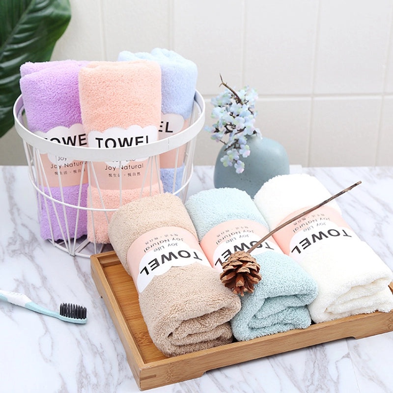 Coral Fleece Wash Towel 35x75cm Soft Thick Absorbent Household Essential|Home & Kitchen Bathroom Accessories