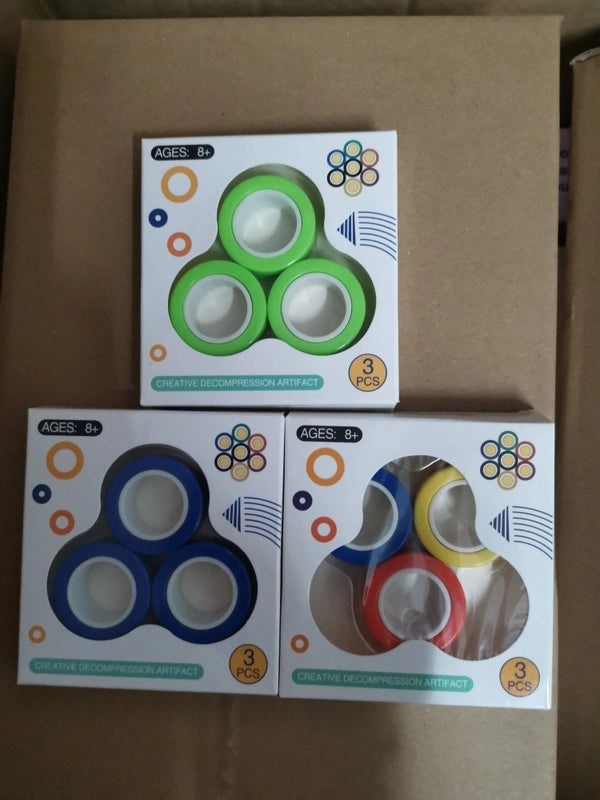 Magnetic Fingertip Gyro Ring Stress Relief Decompression Toy | Fidget Toys & Stress Relief