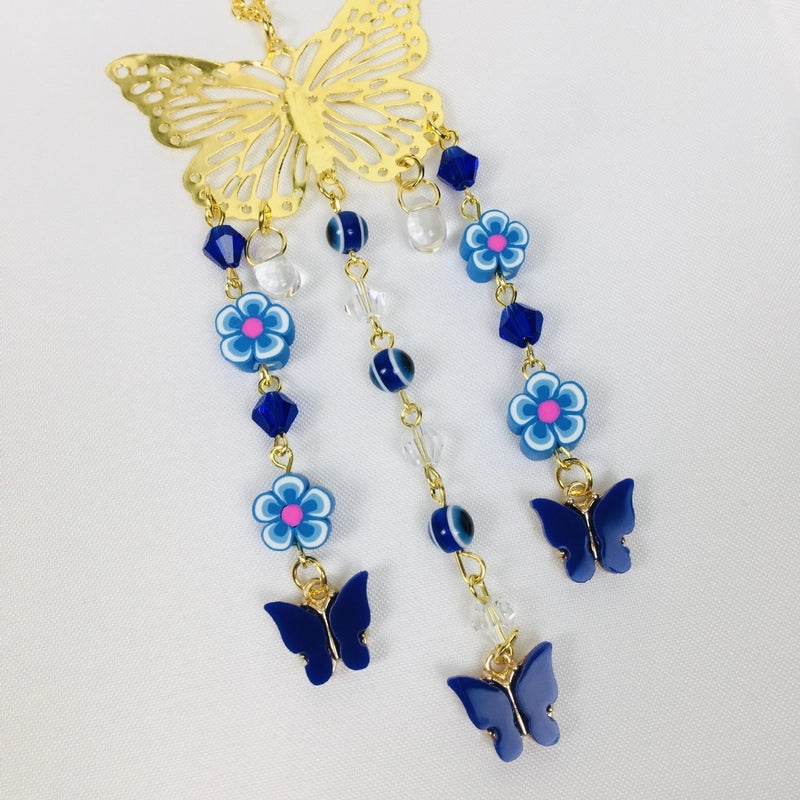 Elegant Butterfly Natural Crystal Necklace Pendant | Jewelry & Accessories