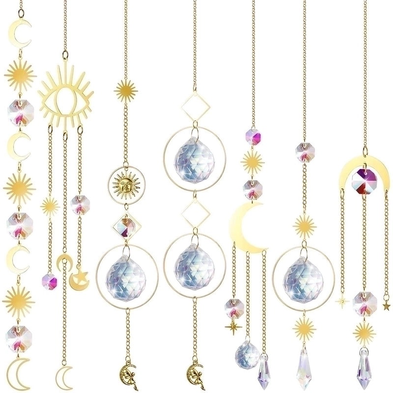 Moon Crystal Suncatcher Wind Chime for Home Decor | Home Decor & Wall Art