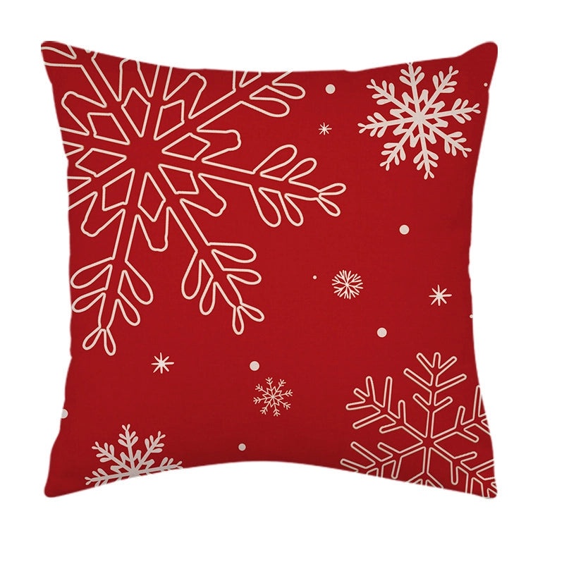 Holiday Linen Christmas Pillow Cover Single-sided Decorative Cushion Case|Home Decor