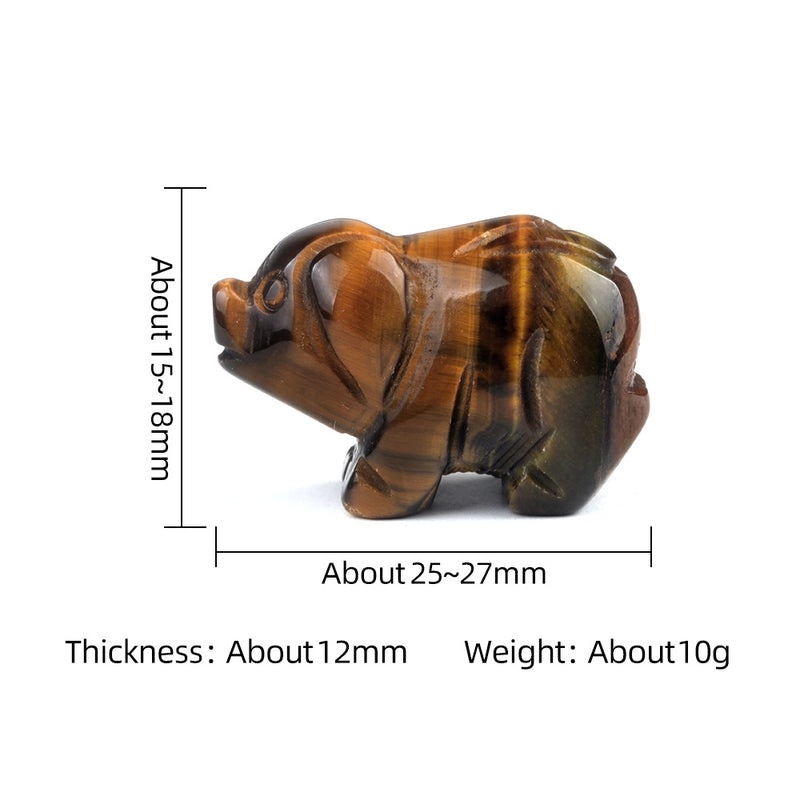 Adorable Animal-Shaped Natural Stone Crystal Decor | Home & Living Decorative Accents