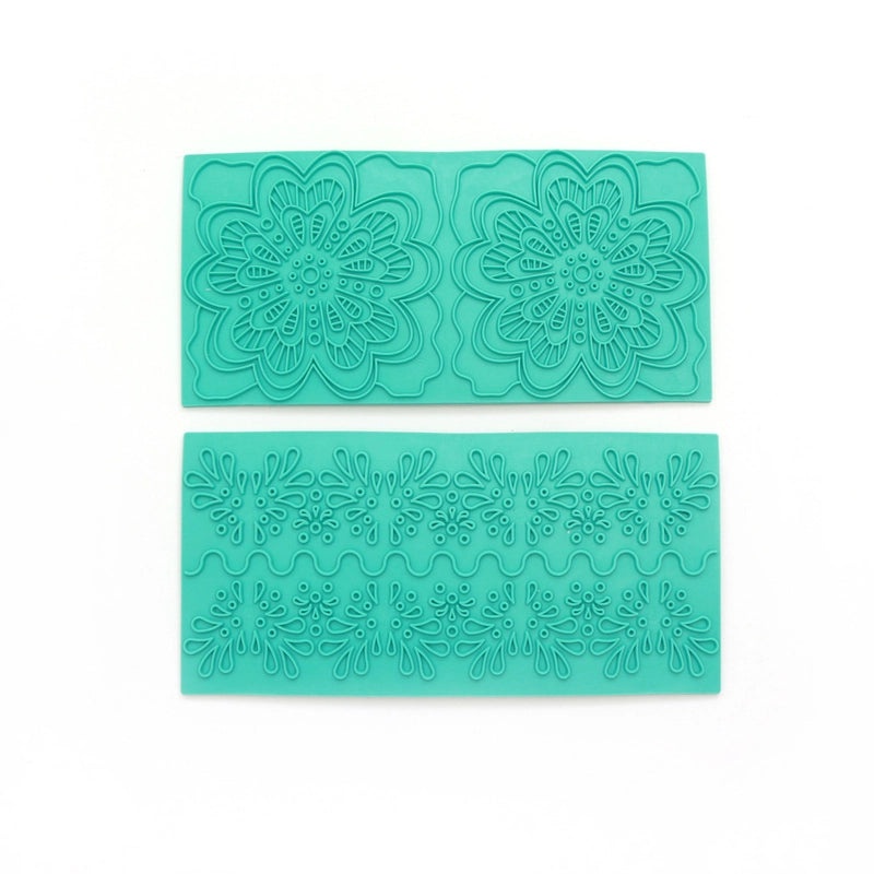 Sugar Cake Printing Mold Set 2PCS | Baking Tools & Accessories