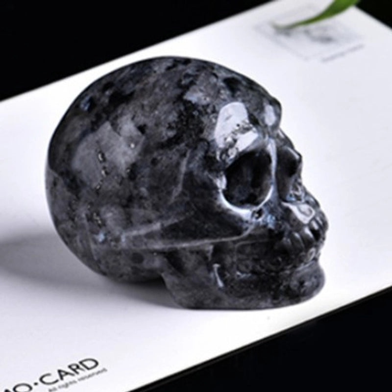 Minimalist Halloween Skull Gem Crystal Ornaments | Halloween Decorations