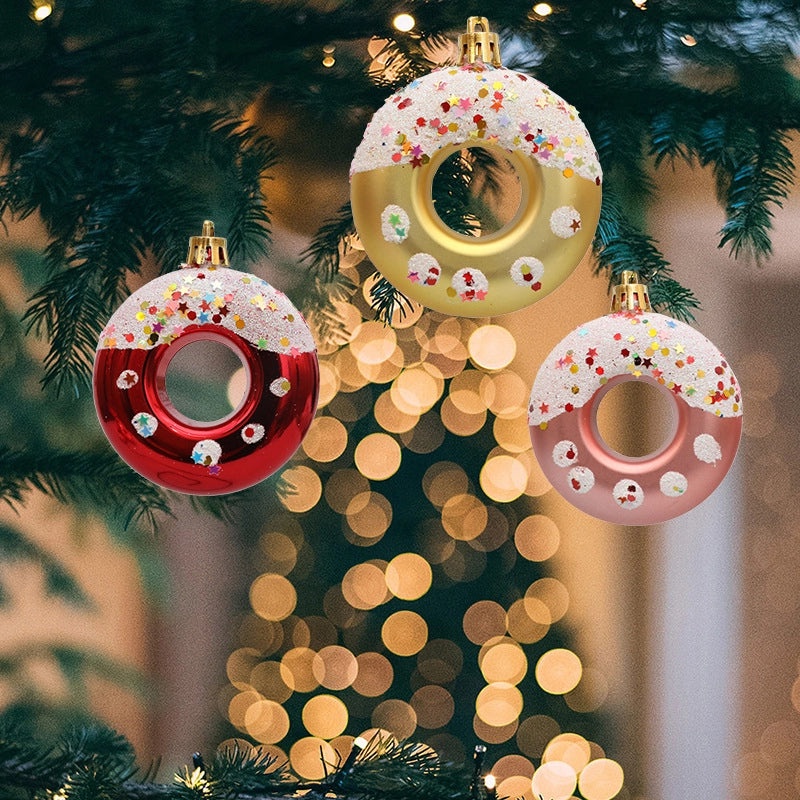 Christmas Minimalist Donut Hanging Ornaments for Daily Home Decor | Holiday Decorations