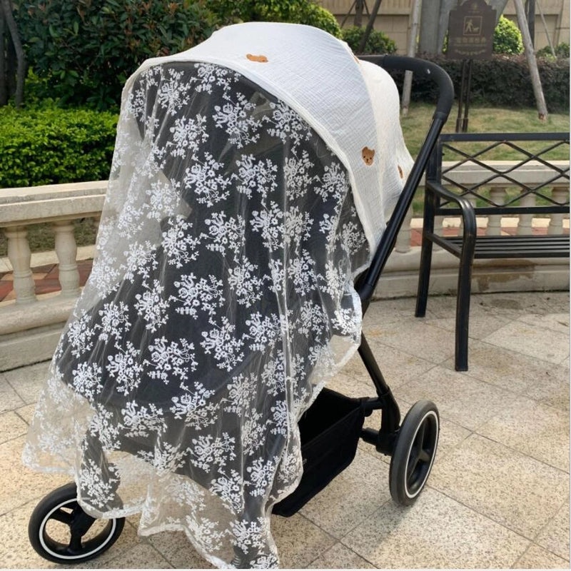 Baby Stroller Mosquito Net Breathable Windproof Sunscreen Cover|Baby Stroller Accessories