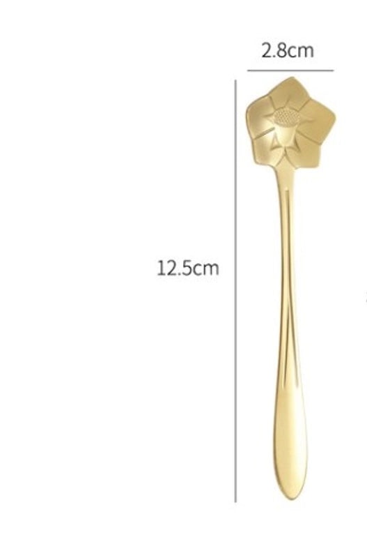 Elegant Floral Stainless Steel Spoon | Kitchen Utensils