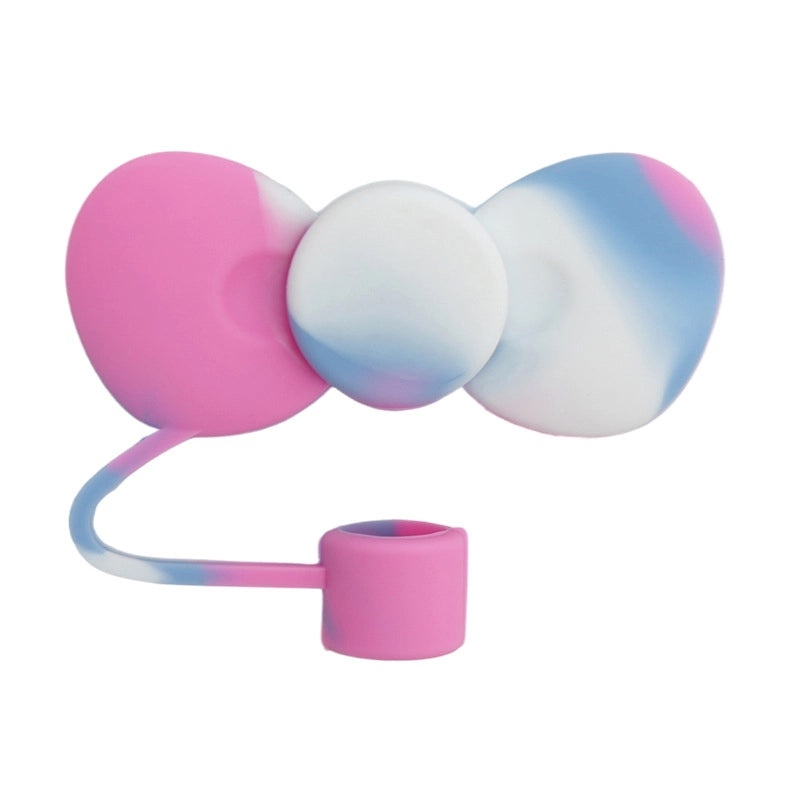 Adorable Bow Knot Silicone Straw Cap 1pc|Straw Accessories