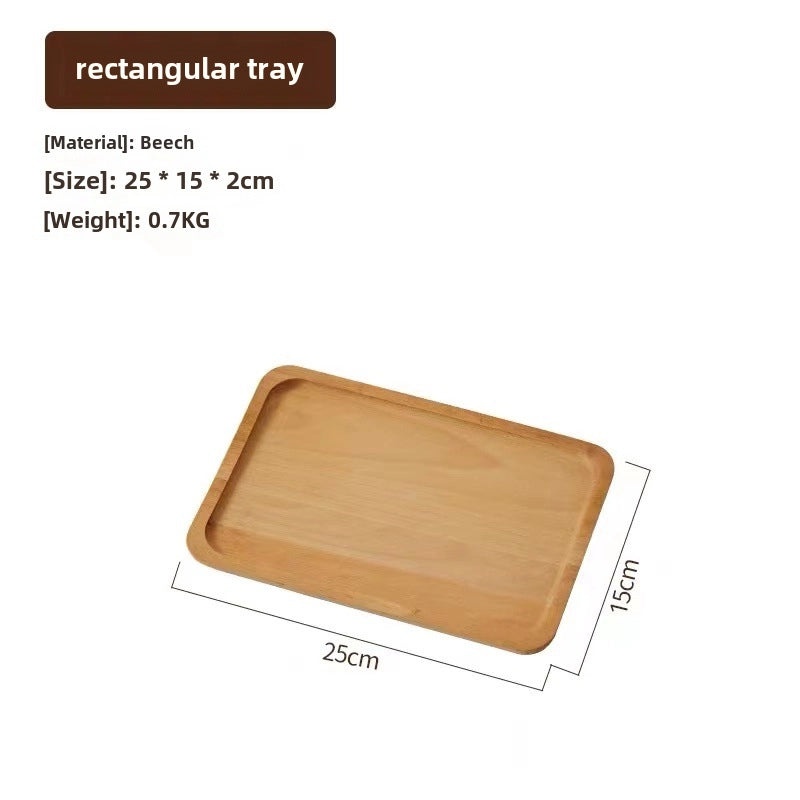Japanese-style Oval Wooden Tray Solid Black Walnut Rectangular Plate Small Exquisite Tea Coffee Serving Tray|Home & Kitchen > Kitchen & Dining > 