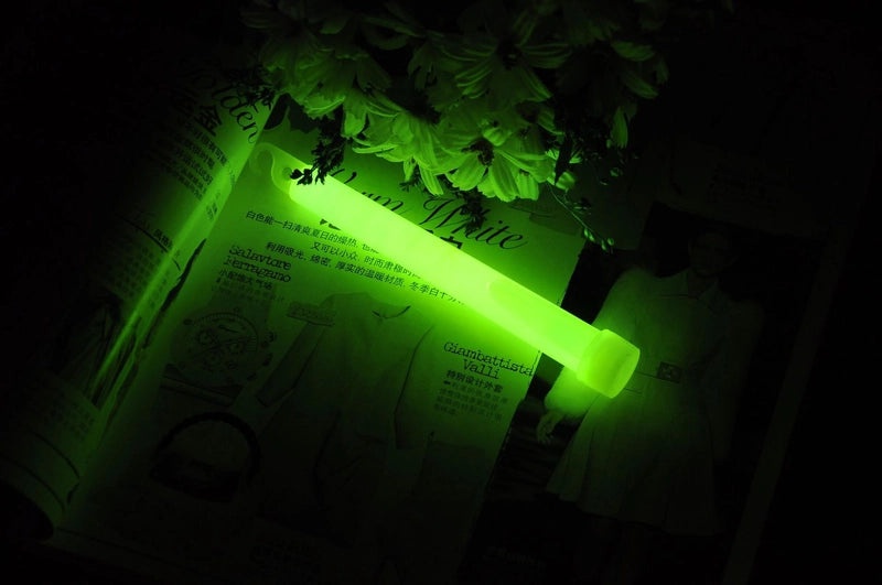 6-inch Fluorescent Glow Stick with Hook for Outdoor Camping Emergency Night Light|Outdoor Recreation & Camping Gear