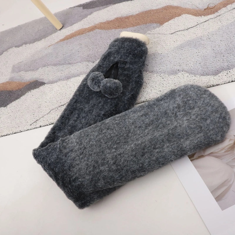 Cartoon Plush Hot Water Bag UK Christmas Hand Warmer Soft Long Water Filling Hot Water Bottle|Home & Living