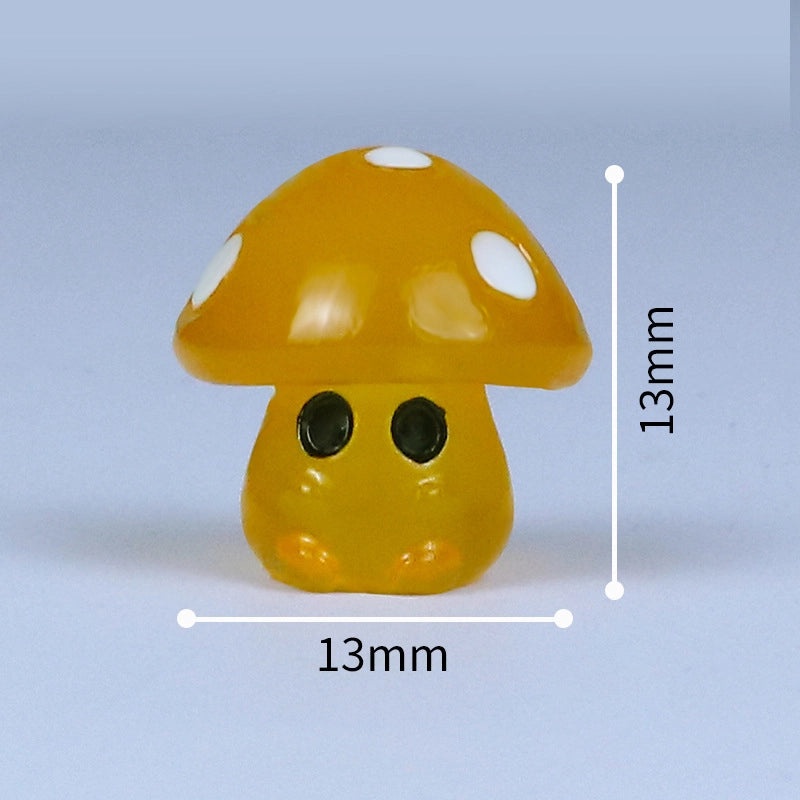 Glowing 5-Point Mushroom Elf Figurine Miniature Resin Landscape Craft Decoration|Home Decor & Figurines
