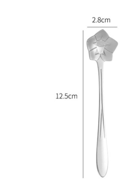 Elegant Floral Stainless Steel Spoon | Kitchen Utensils