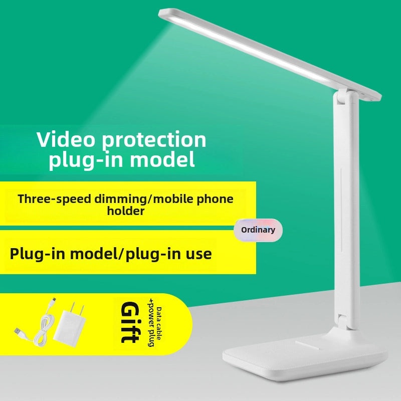 Eye Protection Touch Desk Lamp with Dimming and Color Adjustments for Students Charging Bedside Light|Lighting & Desk Lamps