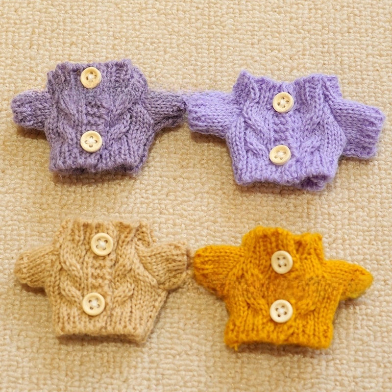 West Highland Hanging Button Sweater for Small Cotton Dolls | Doll Clothes & Accessories