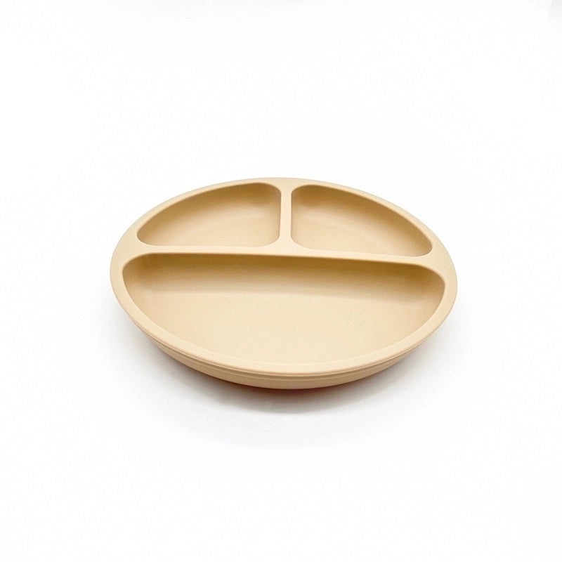 Stylish Single Solid Color Silicone Plate for Daily Use|Kitchenware & Dining Accessories