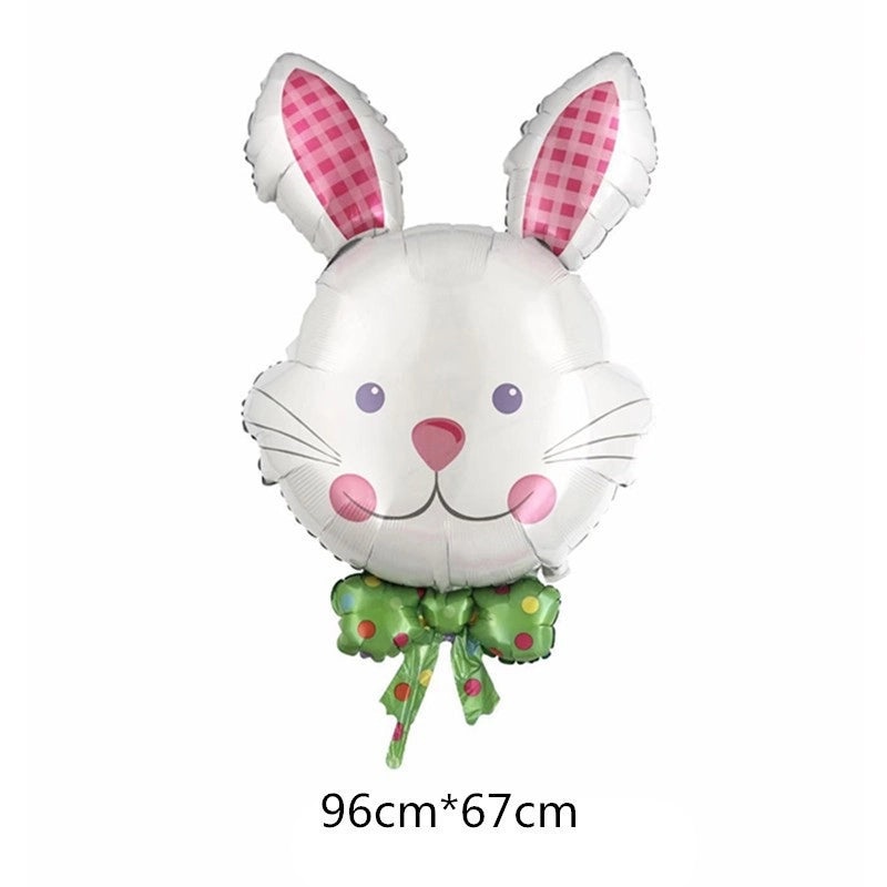 Cartoon Easter Bunny Aluminum Foil Balloons for Forest Theme Birthday Party | Party Supplies Balloons