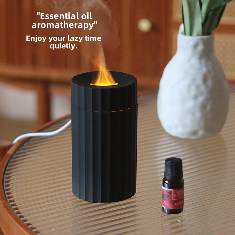 Flame Shape USB Humidifier with Colorful LED Light | Home & Car Aromatherapy Diffuser | Automatic Essential Oil Machine|Home Decor