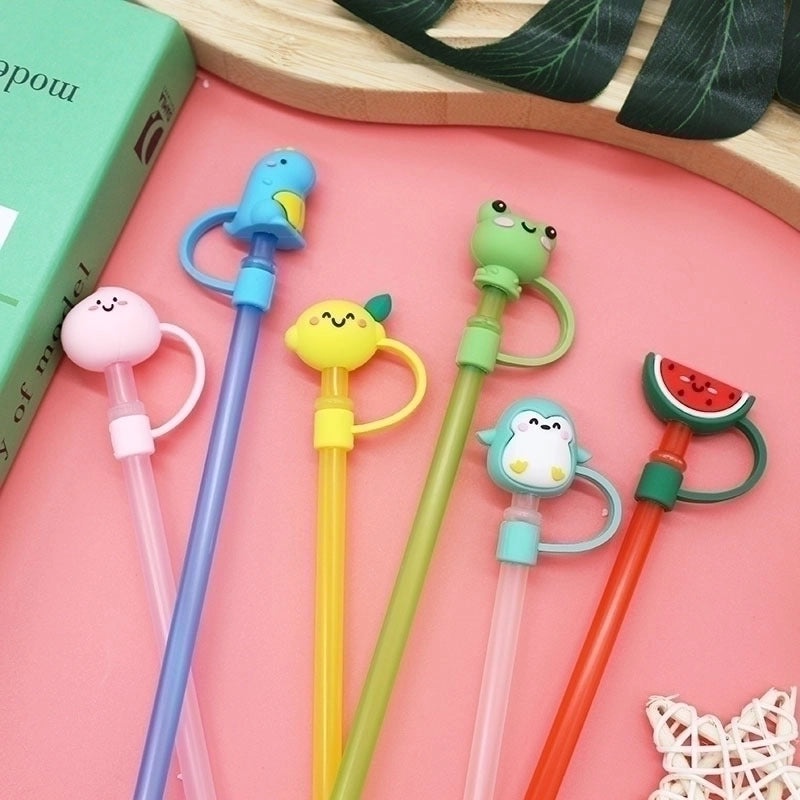 Adorable Animal & Fruit Silicone Straw Single Pack|Drinkware & Bar Accessories