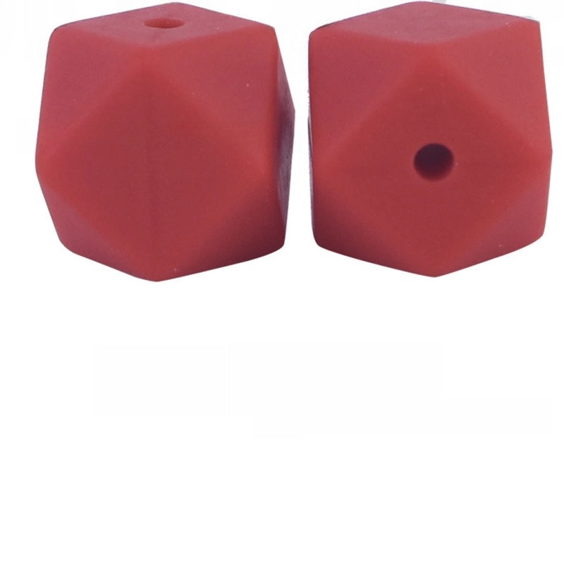 17mm Silicone Octagonal Beads for Pacifier Chains DIY Accessories | Baby & Mom Essentials