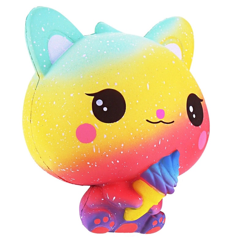 Slow Rebound Ice Cream Cat Cartoon Squishy Toy Cute Stress Relief Ornament|Decompression Toys & Crafts