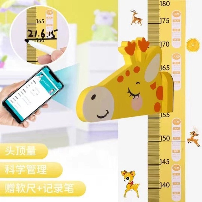 儿童成长身高贴自粘墙贴3D立体磁性尺子|儿童教育用品