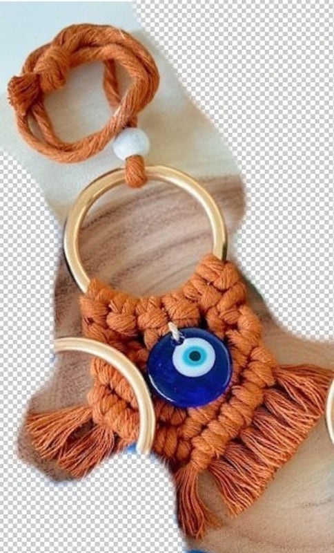 Vintage Evil Eye Cotton Thread Wall Hanging | Home Decor Wall Art