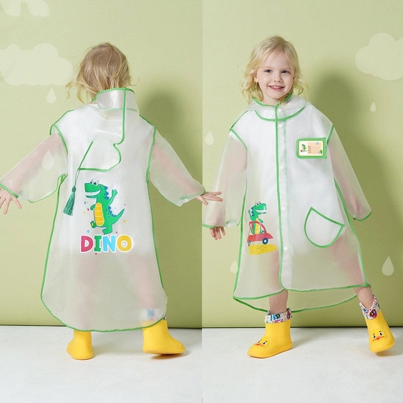 Cute Cartoon EVA Raincoat for Kids Waterproof Rain Gear|Kids Rainwear