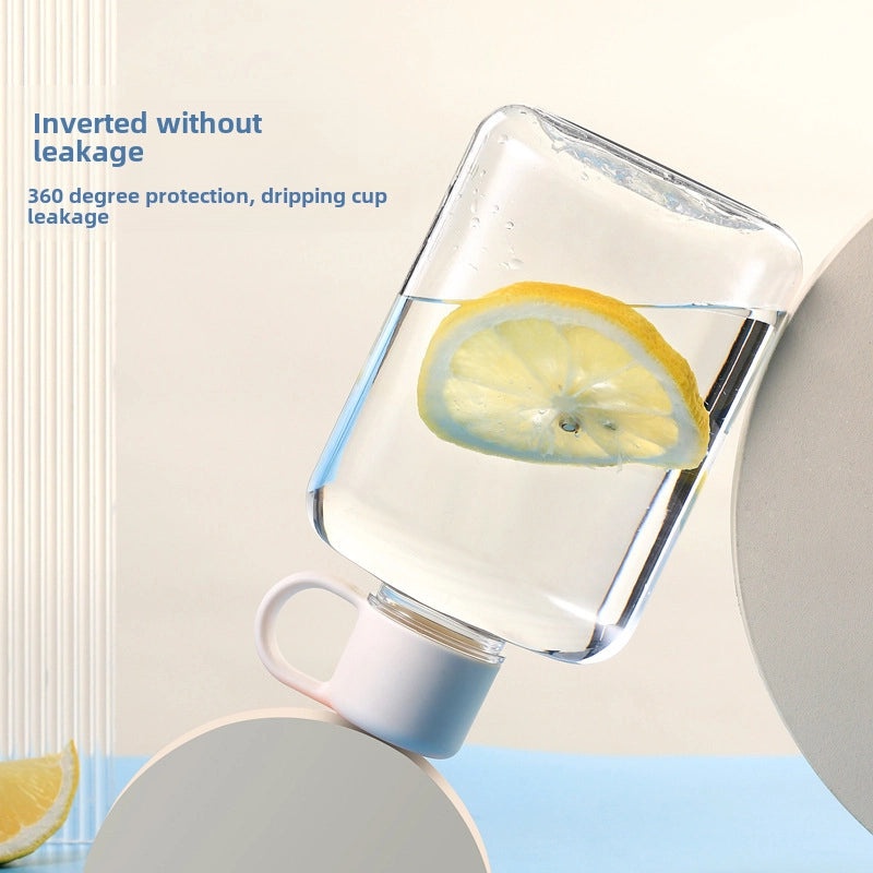 Creative Tritan Flat Portable Cup, Drop-resistant, Pocket-sized Gift | Drinkware & Travel Mugs