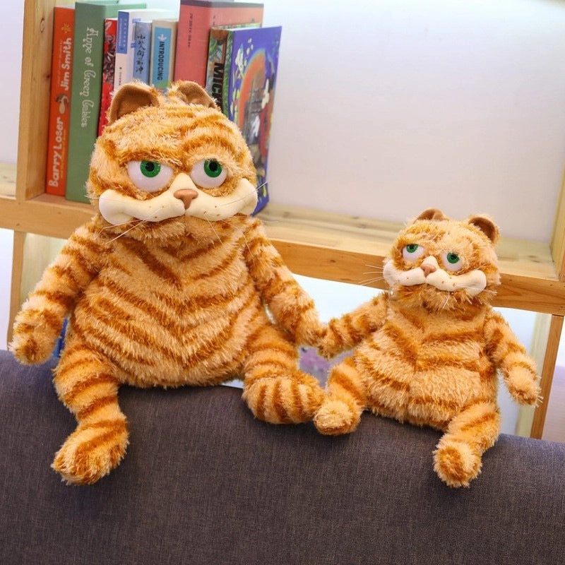 Chubby Cat Plush Toy Cute Fat Cat Tiger Doll Soft Stuffed Animal|Plush Toys & Collectibles