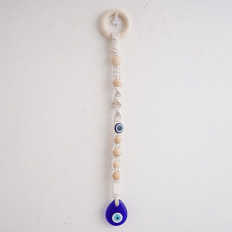 Casual Solid Color Cotton Rope Eye Pendant Wall Hanging Tapestry Art | Home Decor & Wall Art